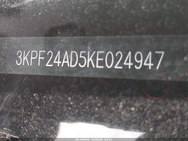 2019 Kia Forte Lxs მანქანა იყიდება აუქციონზე, vin: 3KPF24AD5KE024947, აუქციონის ნომერი: 45260385