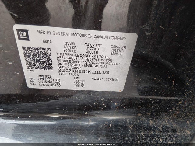 2GC2KREG1K1110480 Chevrolet Silverado 2500hd Wt
