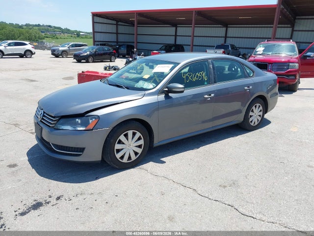45260596 :رقم المزاد ، 1VWAP7A34DC139101 vin ، 2013 Volkswagen Passat 2.5l S مزاد بيع