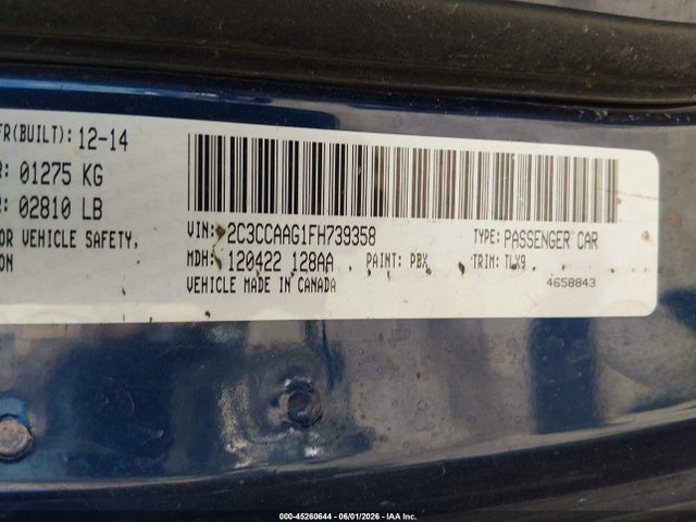 Aukcja sprzedaży 2015 Chrysler 300 Limited, vin: 2C3CCAAG1FH739358, numer aukcji: 45260644