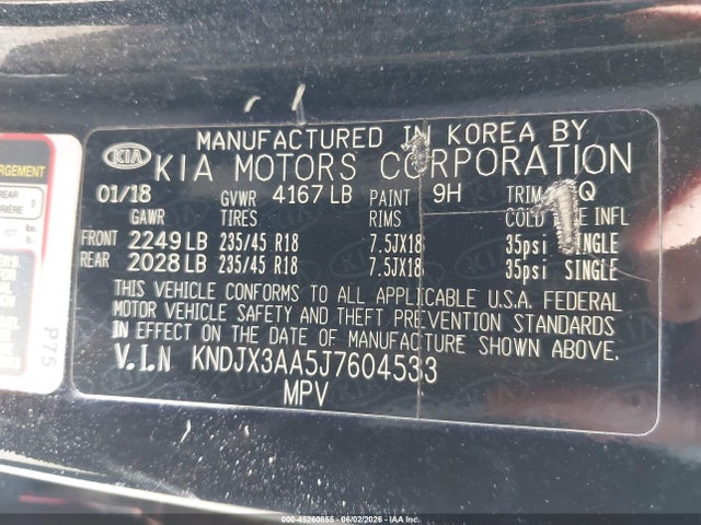 Продаж на аукціоні авто 2018 Kia Soul !, vin: KNDJX3AA5J7604533, номер лоту: 45260855