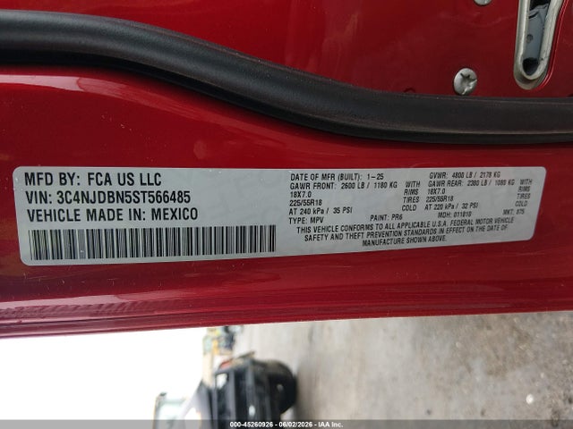 Jeep Compass Latitude 4x4 2025 3C4NJDBN5ST566485 Image 9
