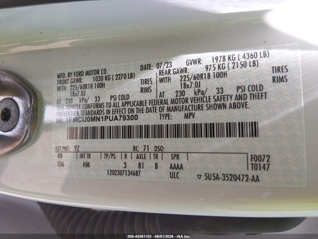 Ford Escape St-line 2023 1FMCU0MN1PUA79300 Image 9