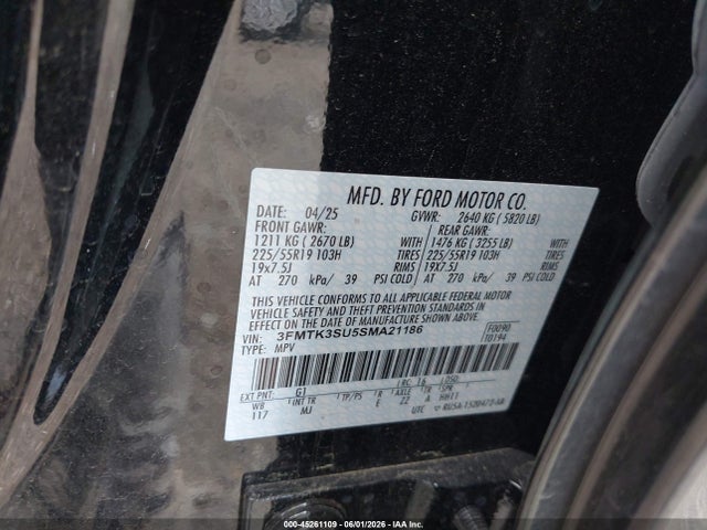 Ford Mustang Mach-e Premium 2025 3FMTK3SU5SMA21186 Image 9