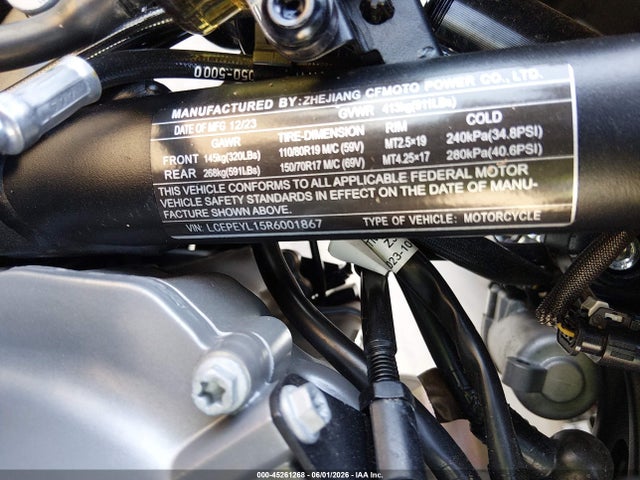 LCEPEYL15R6001867 Cf Moto Ibex 800 S/t