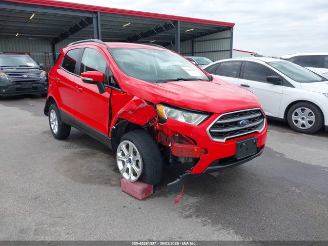 2019 Ford Ecosport Se მანქანა იყიდება აუქციონზე, vin: MAJ6S3GL8KC304545, აუქციონის ნომერი: 45261337