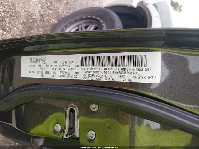Aukcja sprzedaży 2016 Ram 2500 Tradesman, vin: 3C6UR5CJ0GG219689, numer aukcji: 45261553