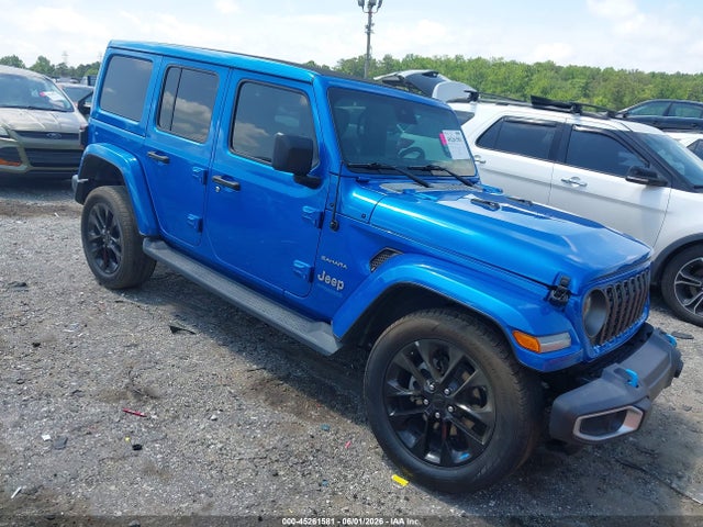 45261581 :رقم المزاد ، 1C4JJXP68NW218499 vin ، 2022 Jeep Wrangler 4xe Unlimited Sahara 4x4 مزاد بيع