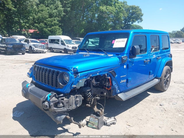 Продаж на аукціоні авто 2022 Jeep Wrangler 4xe Unlimited Sahara 4x4, vin: 1C4JJXP68NW218499, номер лоту: 45261581