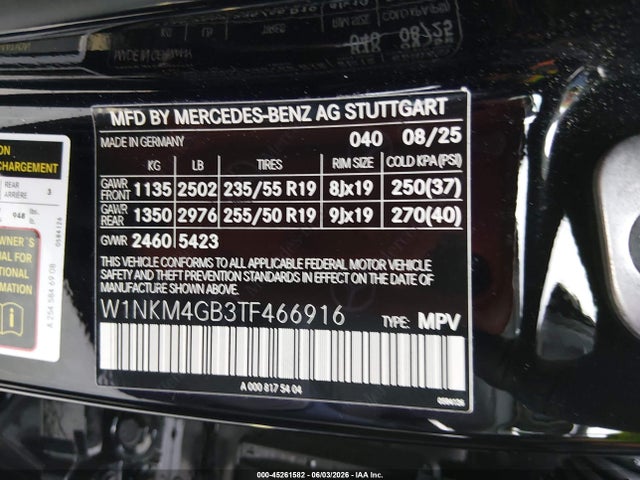 Продаж на аукціоні авто 2026 Mercedes-benz Glc 300, vin: W1NKM4GB3TF466916, номер лоту: 45261582