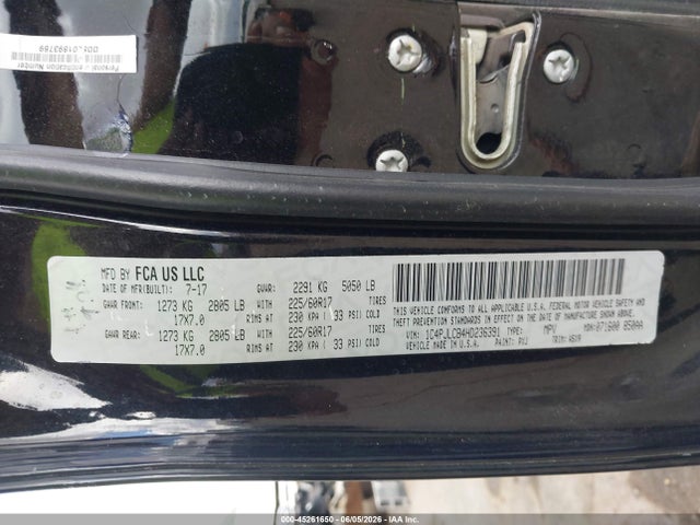 1C4PJLCB4HD236391 Jeep Cherokee Latitude Fwd