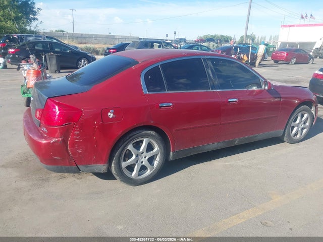 2004 Infiniti G35x მანქანა იყიდება აუქციონზე, vin: JNKCV51F14M702145, აუქციონის ნომერი: 45261722