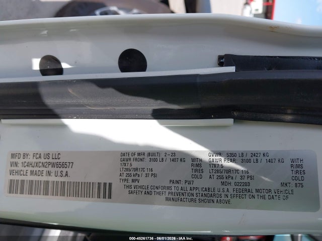 Aukcja sprzedaży 2023 Jeep Wrangler 2-door Rubicon 4x4, vin: 1C4HJXCN2PW656577, numer aukcji: 45261736