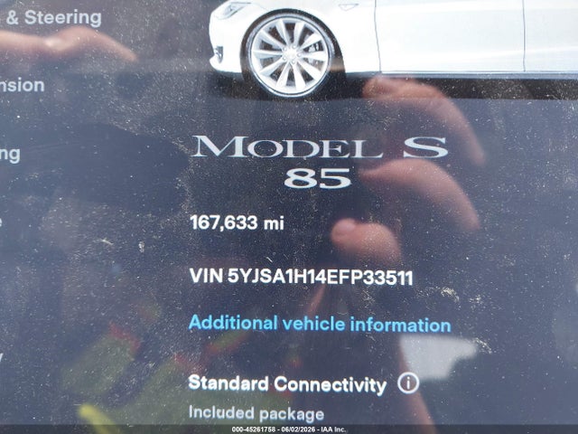 Tesla Model S P85 2014 5YJSA1H14EFP33511 Image 15