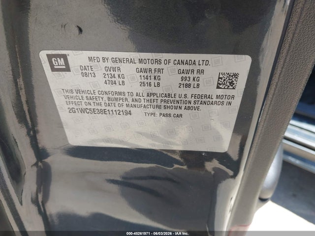 2G1WC5E38E1112194 Chevrolet Impala Limited Ltz