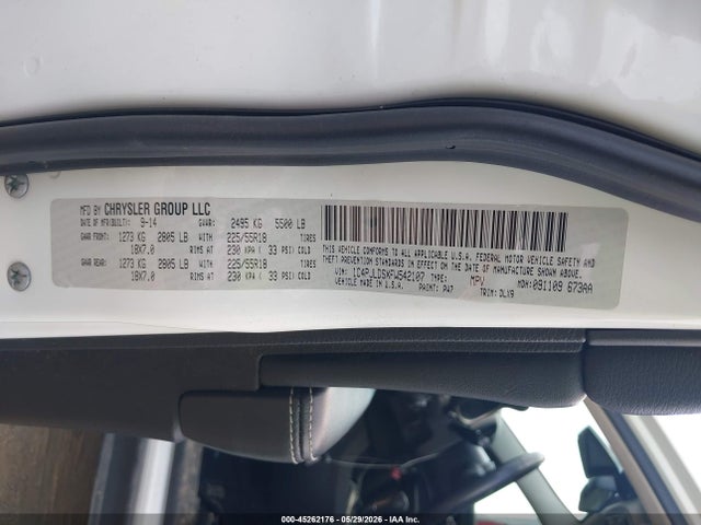 Продаж на аукціоні авто 2015 Jeep Cherokee Limited, vin: 1C4PJLDSXFW542107, номер лоту: 45262176