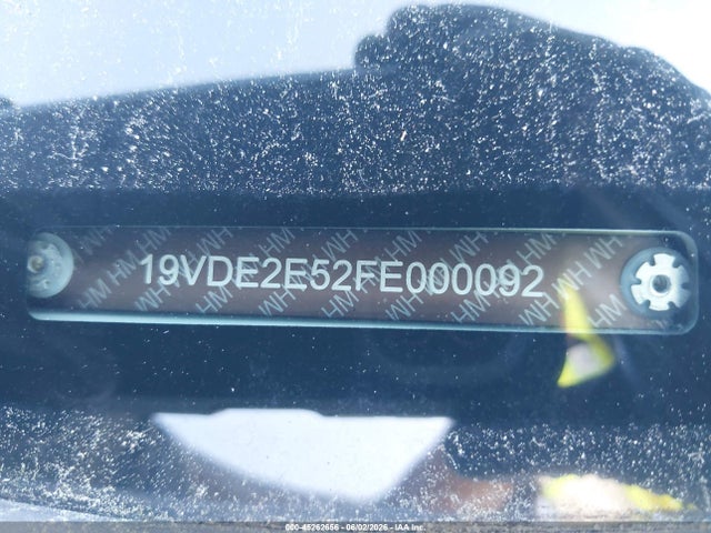45262656 :رقم المزاد ، 19VDE2E52FE000092 vin ، 2015 Acura Ilx 2.4l مزاد بيع