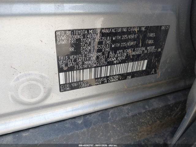 Toyota RAV4 LE 2025 2T3G1RFV7SW563029 Image 9