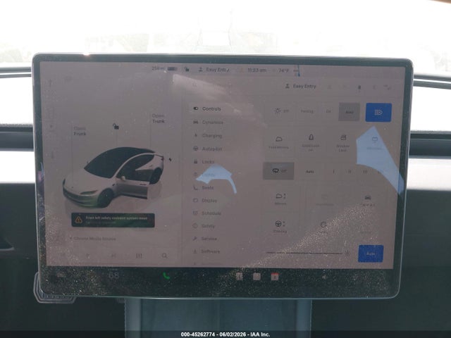 45262774 :رقم المزاد ، 5YJ3E1EA6SF064909 vin ، 2025 Tesla Model 3 Long Range Rear-wheel Drive/standard Rear-wheel Drive مزاد بيع