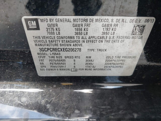 Chevrolet Silverado 1500 1lt 2014 3GCPCRECXEG206278 Image 9