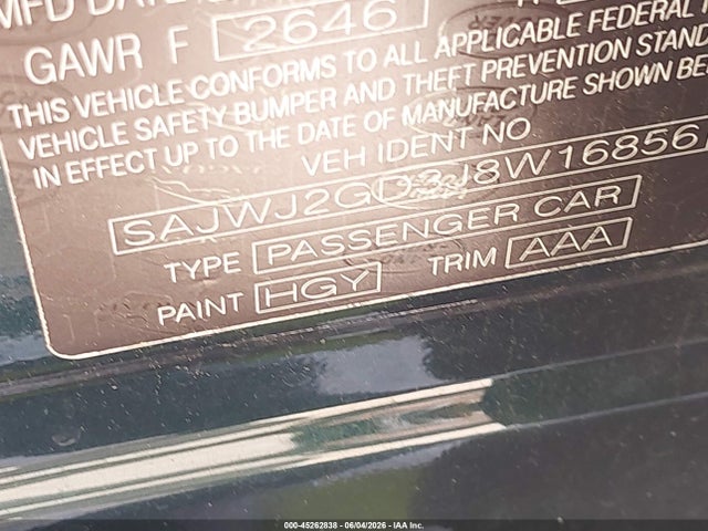 Продаж на аукціоні авто 2018 Jaguar Xj Xjl Portfolio, vin: SAJWJ2GD3J8W16856, номер лоту: 45262838