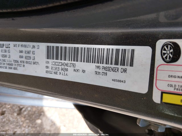 Aukcja sprzedaży 2013 Dodge Avenger Sxt, vin: 1C3CDZCB4DN612783, numer aukcji: 45262920