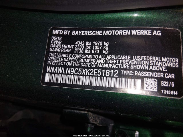 Продаж на аукціоні авто 2019 Mini Clubman Cooper S, vin: WMWLN9C5XK2E51812, номер лоту: 45262928