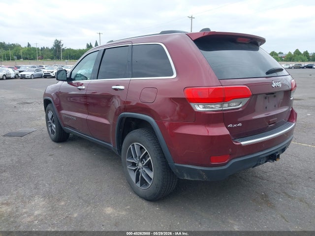 Продаж на аукціоні авто 2017 Jeep Grand Cherokee Limited 4x4, vin: 1C4RJFBG4HC911489, номер лоту: 45262988