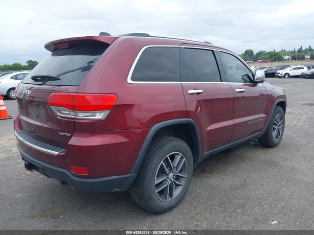 Продаж на аукціоні авто 2017 Jeep Grand Cherokee Limited 4x4, vin: 1C4RJFBG4HC911489, номер лоту: 45262988