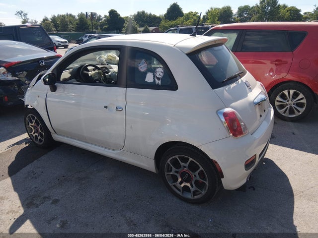 45262998 :رقم المزاد ، 3C3CFFBR4CT358028 vin ، 2012 Fiat 500 Sport مزاد بيع