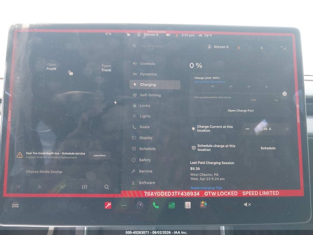 45263071 :رقم المزاد ، 7SAYGDED3TF436934 vin ، 2026 Tesla Model Y Premium Rear-wheel Drive/rear-wheel Drive مزاد بيع