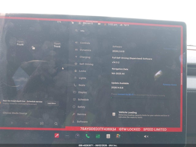 45263071 :رقم المزاد ، 7SAYGDED3TF436934 vin ، 2026 Tesla Model Y Premium Rear-wheel Drive/rear-wheel Drive مزاد بيع