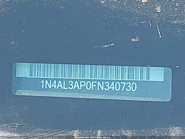 45263108 :رقم المزاد ، 1N4AL3AP0FN340730 vin ، 2015 Nissan Altima 2.5/2.5 S/2.5 Sl/2.5 Sv مزاد بيع