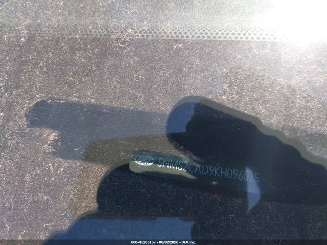 Aukcja sprzedaży 2019 Hyundai Santa Fe Se, vin: 5NMS2CAD9KH096025, numer aukcji: 45263167