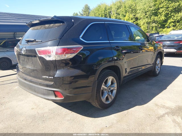 2016 Toyota Highlander Limited V6 მანქანა იყიდება აუქციონზე, vin: 5TDDKRFH6GS351242, აუქციონის ნომერი: 45263381