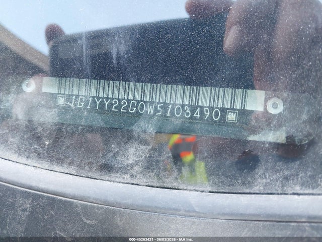 45263421 :رقم المزاد ، 1G1YY22G0W5103490 vin ، 1998 Chevrolet Corvette مزاد بيع