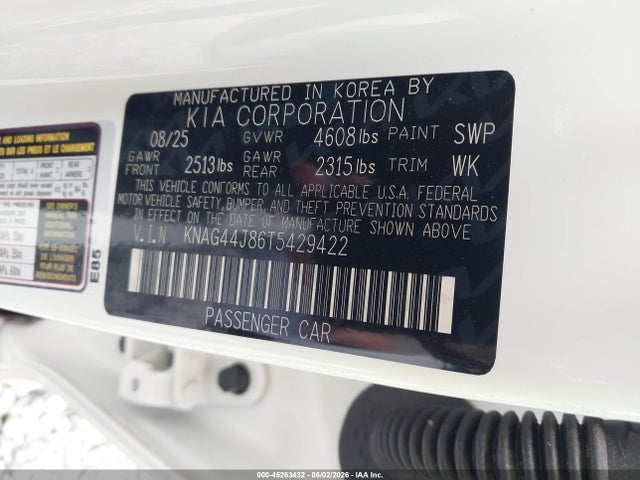 KIA K5 Gt 2026 KNAG44J86T5429422 Image 9