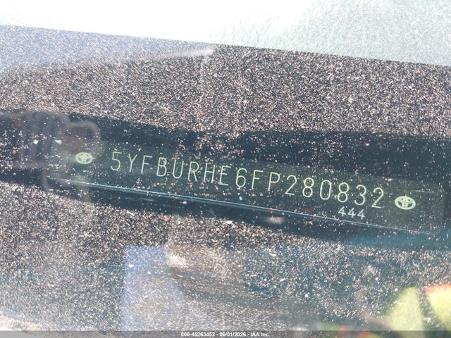 2015 Toyota Corolla L მანქანა იყიდება აუქციონზე, vin: 5YFBURHE6FP280832, აუქციონის ნომერი: 45263452
