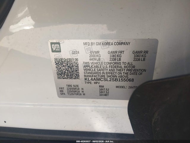 Auction sale of the 2025 Buick Encore Gx Preferred Awd, vin: KL4AMCSL2SB155068, lot number: 45263537