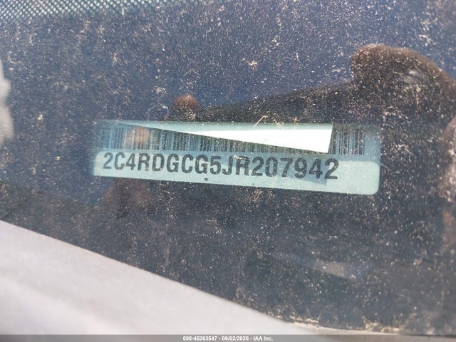 45263547 :رقم المزاد ، 2C4RDGCG5JR207942 vin ، 2018 Dodge Grand Caravan Sxt مزاد بيع