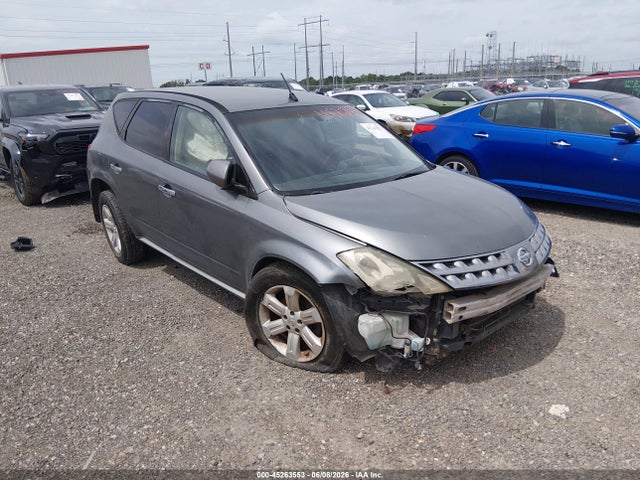 Auction sale of the 2006 Nissan Murano Sl, vin: JN8AZ08T16W424046, lot number: 45263553