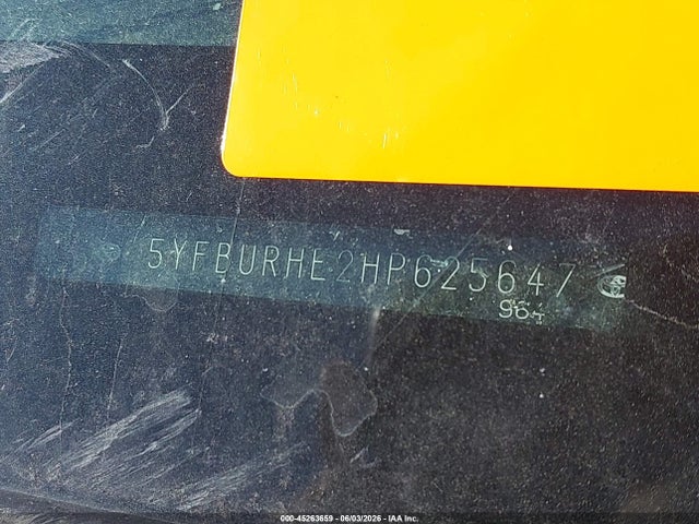 Toyota COROLLA LE 2017 5YFBURHE2HP625647 Image 9
