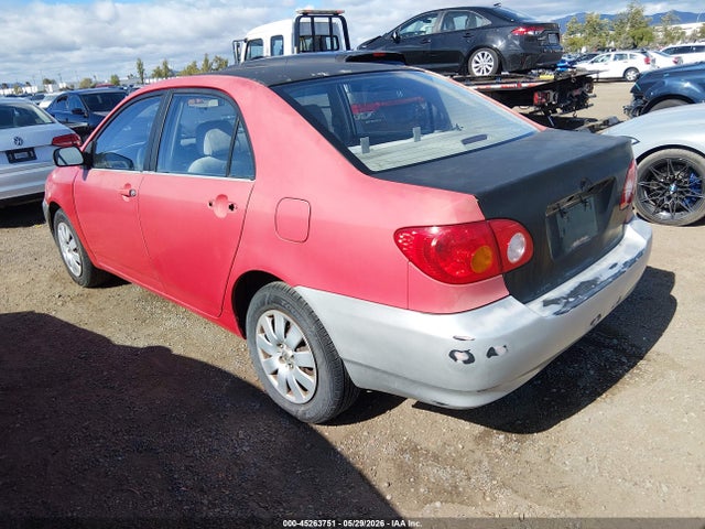 2004 Toyota Corolla Le მანქანა იყიდება აუქციონზე, vin: 1NXBR32E34Z277552, აუქციონის ნომერი: 45263751