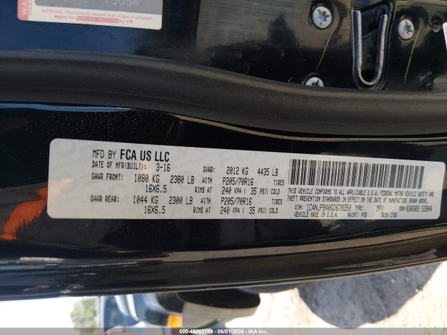 1C4NJPBA0GD678350 Jeep Patriot Sport