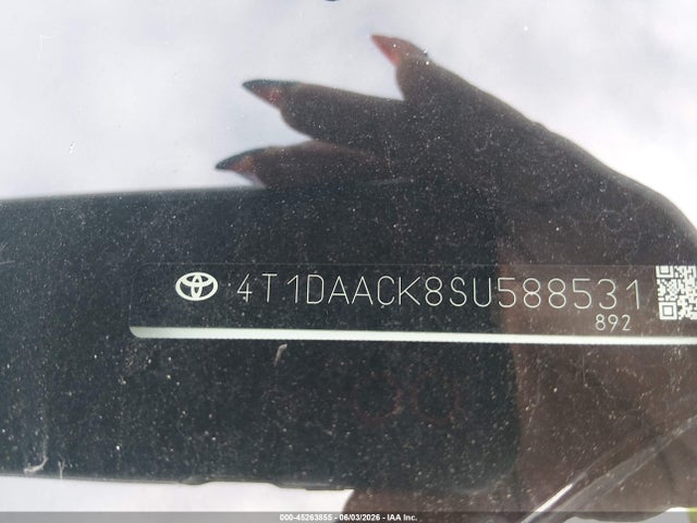 45263855 :رقم المزاد ، 4T1DAACK8SU588531 vin ، 2025 Toyota Camry Se مزاد بيع