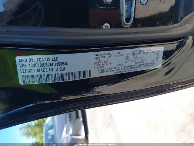 Jeep Cherokee Latitude Plus 4x4 2021 1C4PJMLB2MD158645 Image 9