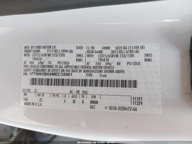 Ford F-350 Xlt 2021 1FT8W3B69MEC35901 Image 24