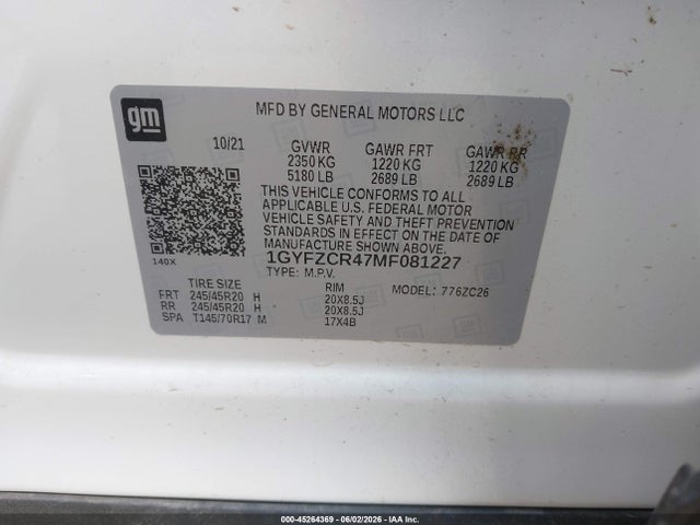 Продаж на аукціоні авто 2021 Cadillac Xt4 Fwd Premium Luxury, vin: 1GYFZCR47MF081227, номер лоту: 45264369