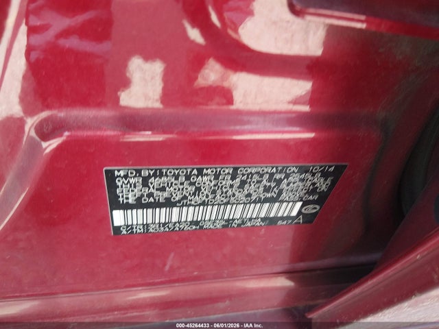 Aukcja sprzedaży 2015 Lexus Is 250, vin: JTHCF1D20F5020711, numer aukcji: 45264433