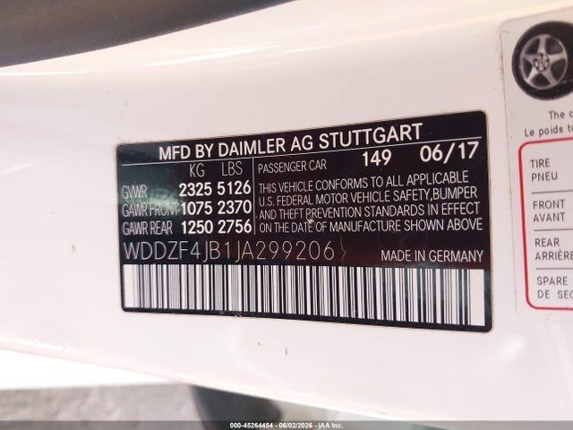Mercedes-Benz E 300 2018 WDDZF4JB1JA299206 Image 9